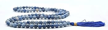 Thumbnail: Blue Aventurine Mala,108 Bead Necklace,8mm Prayer Bead Necklace,Gemstone Mala