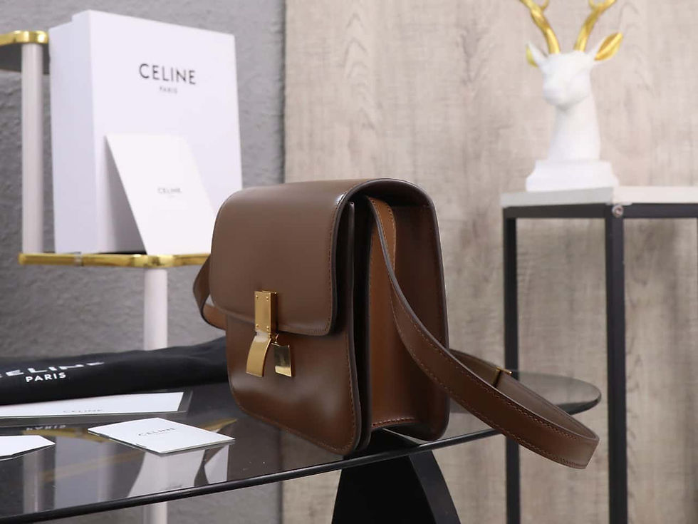 Celine Box Shoulder Bag | Compact Smooth Cowhide Celine Dupe