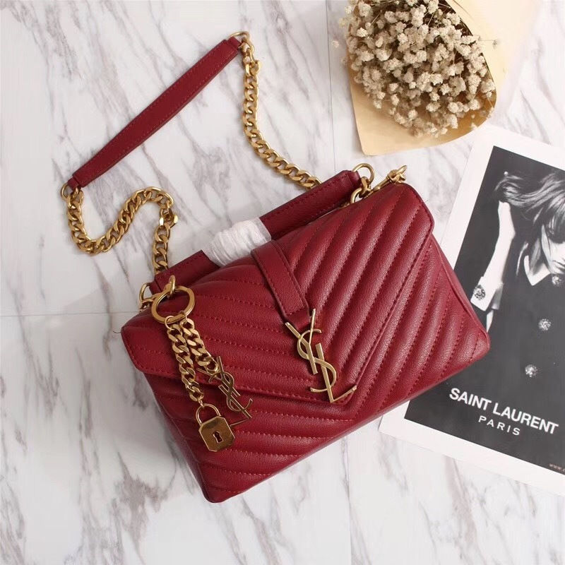 foldable leather shoulder bag with card slots – SLY178