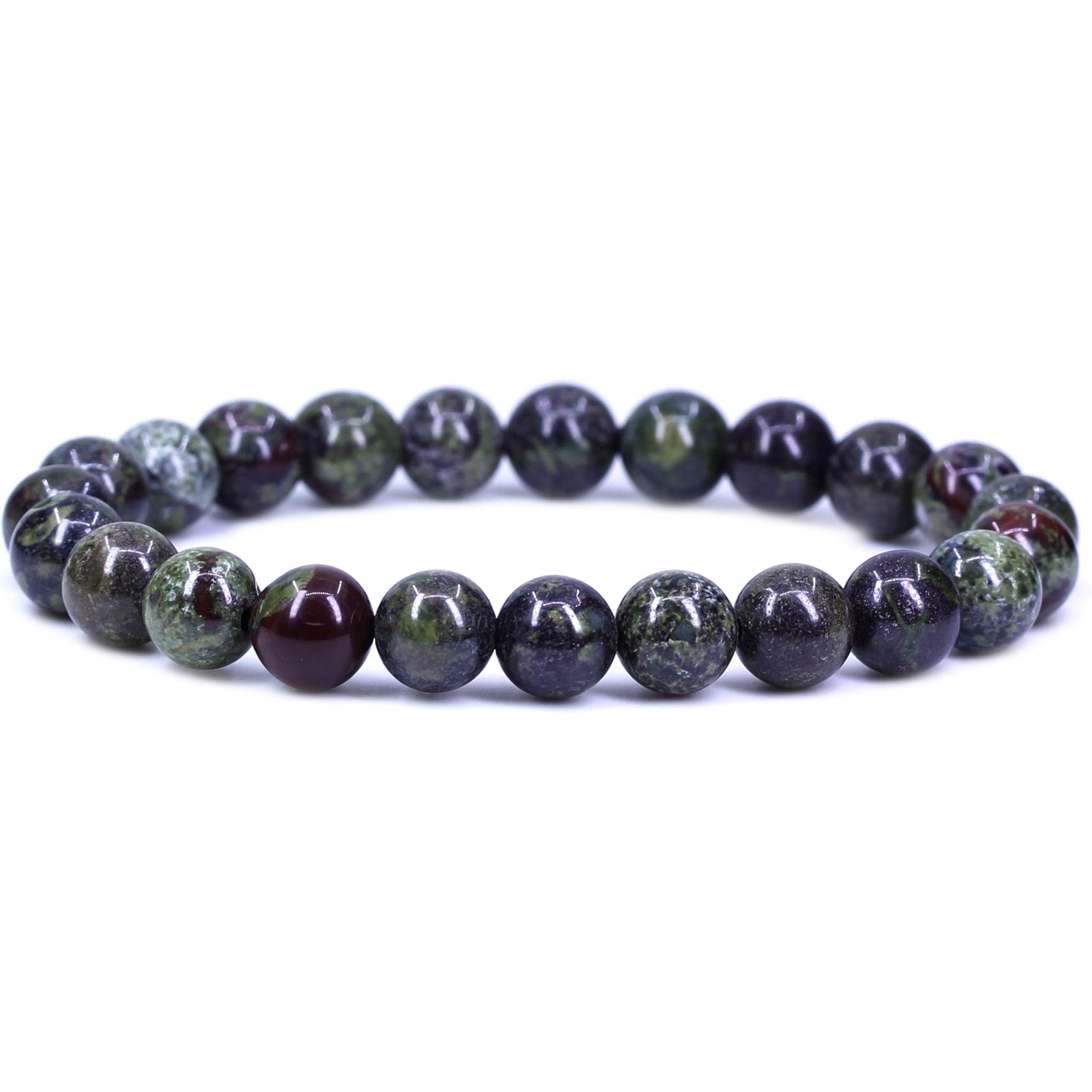 Dragon Bloodstone Bracelet,Beaded Bracelet,8mm Bead,Healing,Gemstone Bracelet