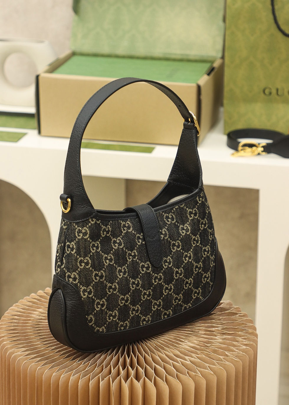 Thumbnail: Designer Bag Leather Bag GUCI Bags - 5671