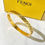Thumbnail: FENDI FF gold bracelet