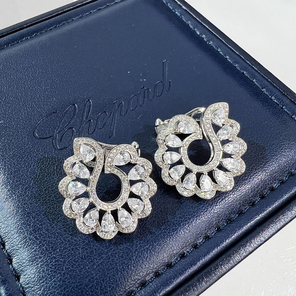 Thumbnail: Chopard PRECIOUS LACE VAGUE Lace Lace Necklace Earlap