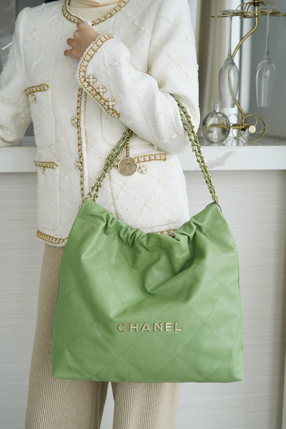 Thumbnail: 22 handbag avocado green – CHL290
