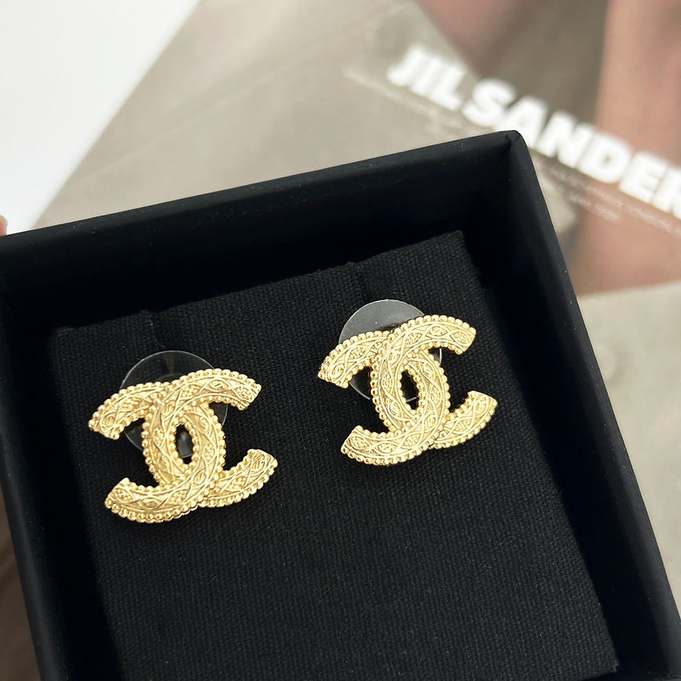 Thumbnail: Chanel double c stud earrings | Fashion Haven
