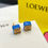 Thumbnail: LOEWE enamel drop oil mooncake earrings