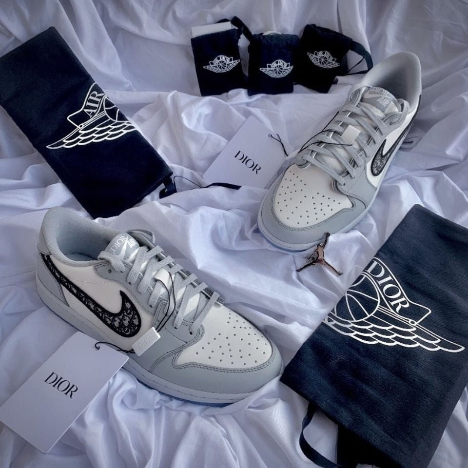 NIKE AIR DIOR JORDAN LOW ANKLE SNEAKER | Fashion Haven
