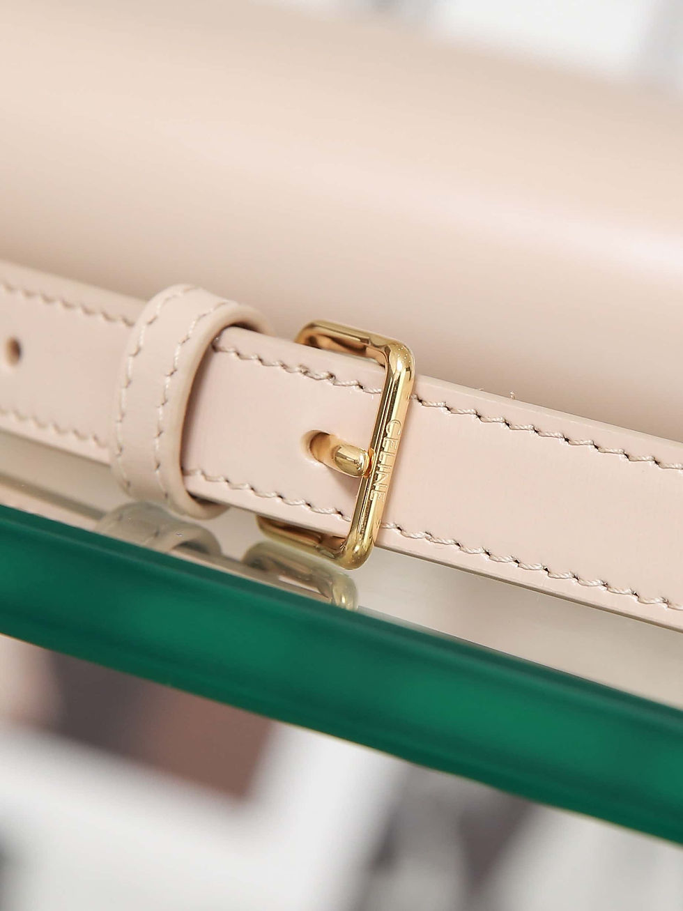 Thumbnail: Celine Teen Triomphe Calfskin Bag Dupe | Small Leather Celine Bag Dupe