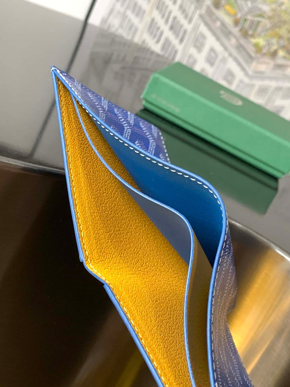 Thumbnail: elegant raffia clutch with card pockets – GOY27
