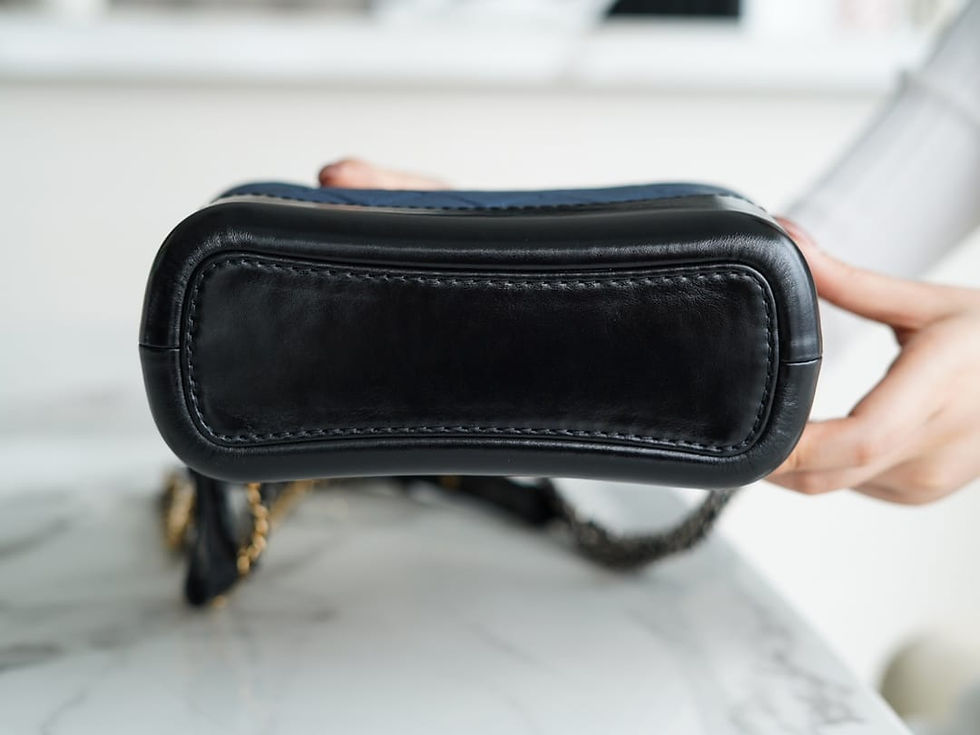 Thumbnail: classic rhombus blue black small hobo bag – CHL296