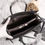 Thumbnail: foldable leather shoulder bag with chain strap – SLY186