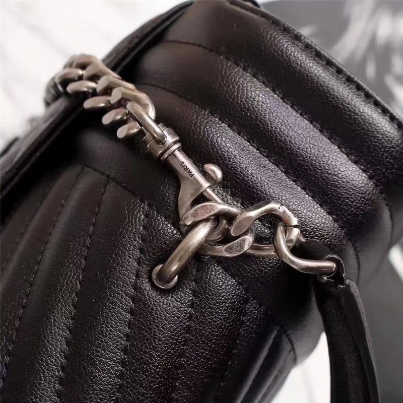 Thumbnail: mini leather shoulder bag with top handle – SLY146