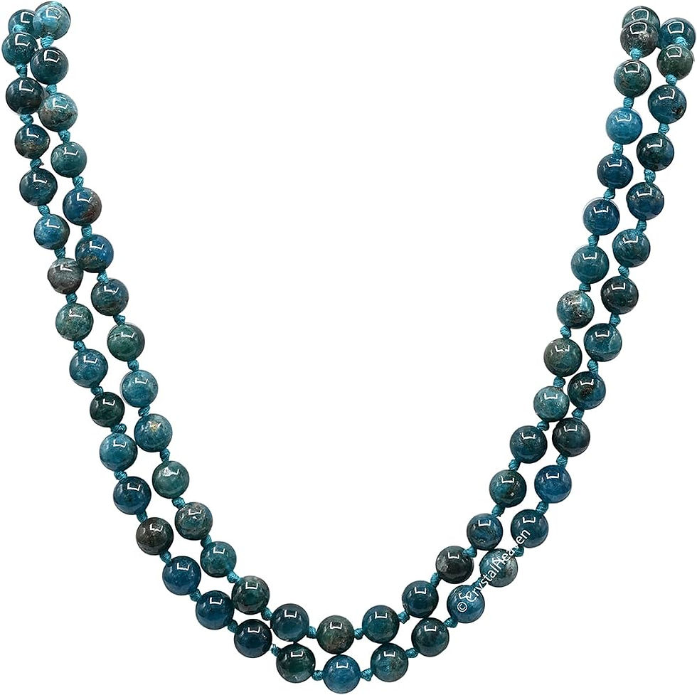 Miniaturbild: Apatite Mala,108 Bead Necklace,8mm Prayer Bead Necklace,Gemstone For Healing 
