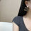 Thumbnail: Chanel c2 double c black leather round diamond stud earrings