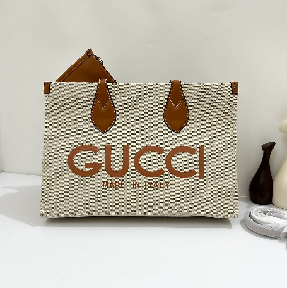 Thumbnail: Large Tote Bag with Signature Print – GUC42