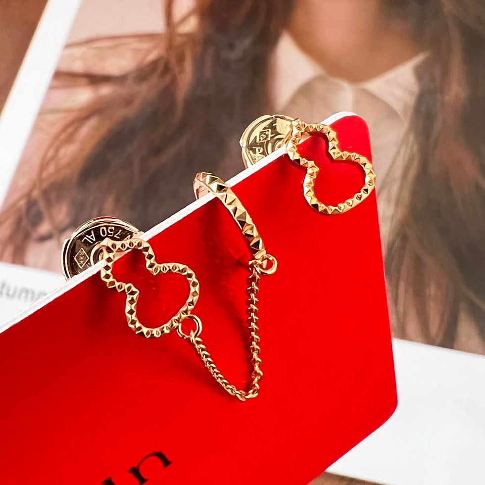 Thumbnail: Qeelin Kirin 18 Series Rose Gold Gourd Ear Clip Stud Earrings