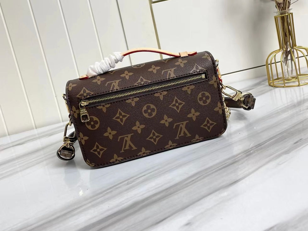 Thumbnail: Pochette M�Tis East West Brown Designer Handbags – LUV1409