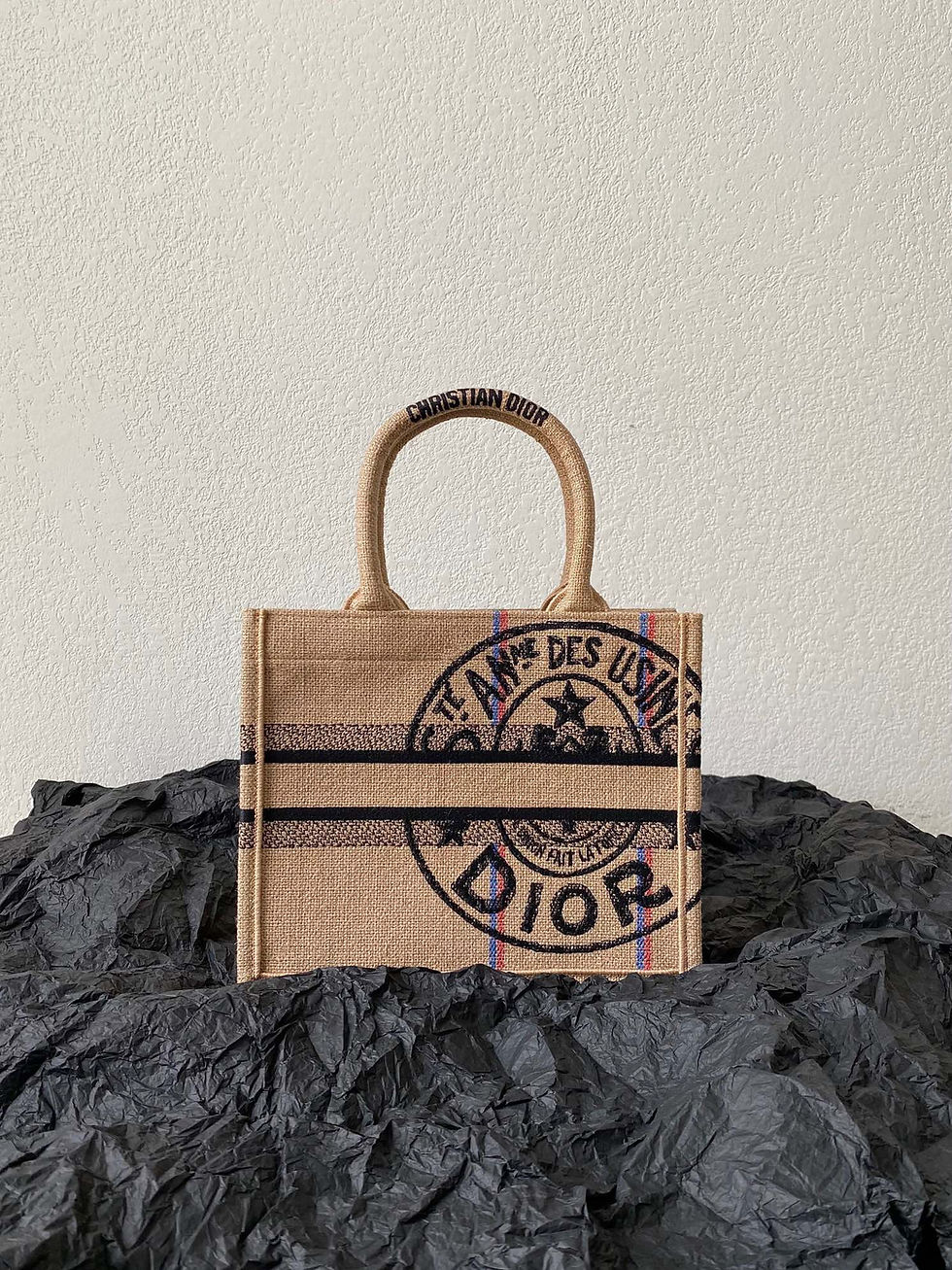 Dior Small Book Tote Badge Pattern