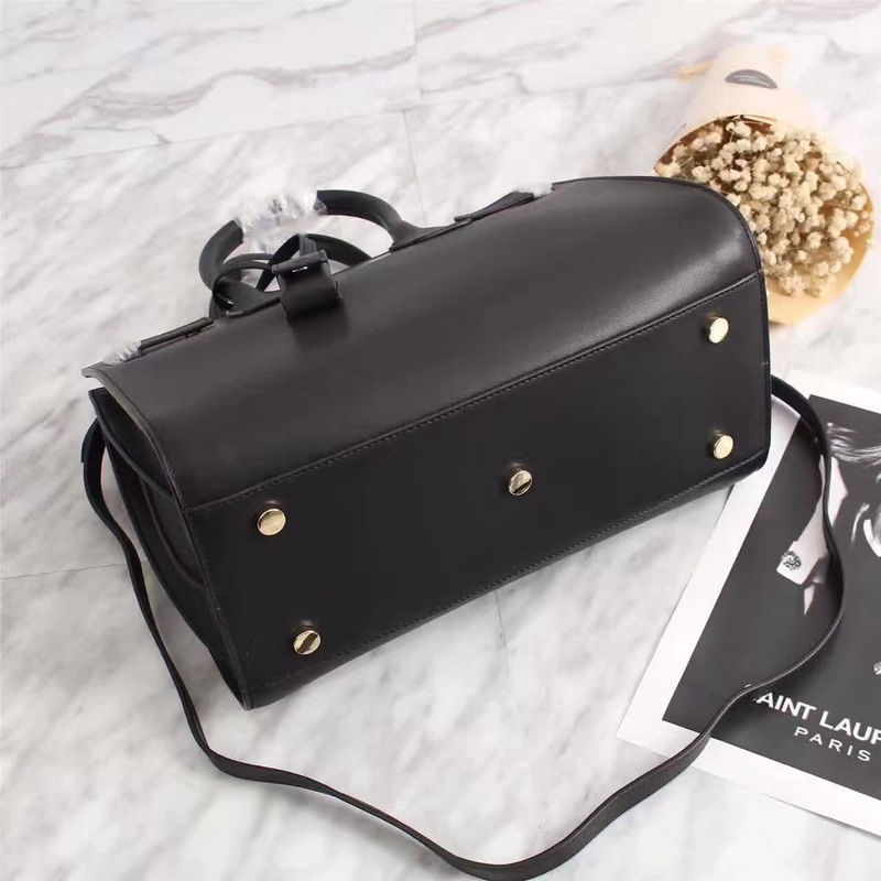 Thumbnail: textured leather shoulder bag with top handle – SLY164