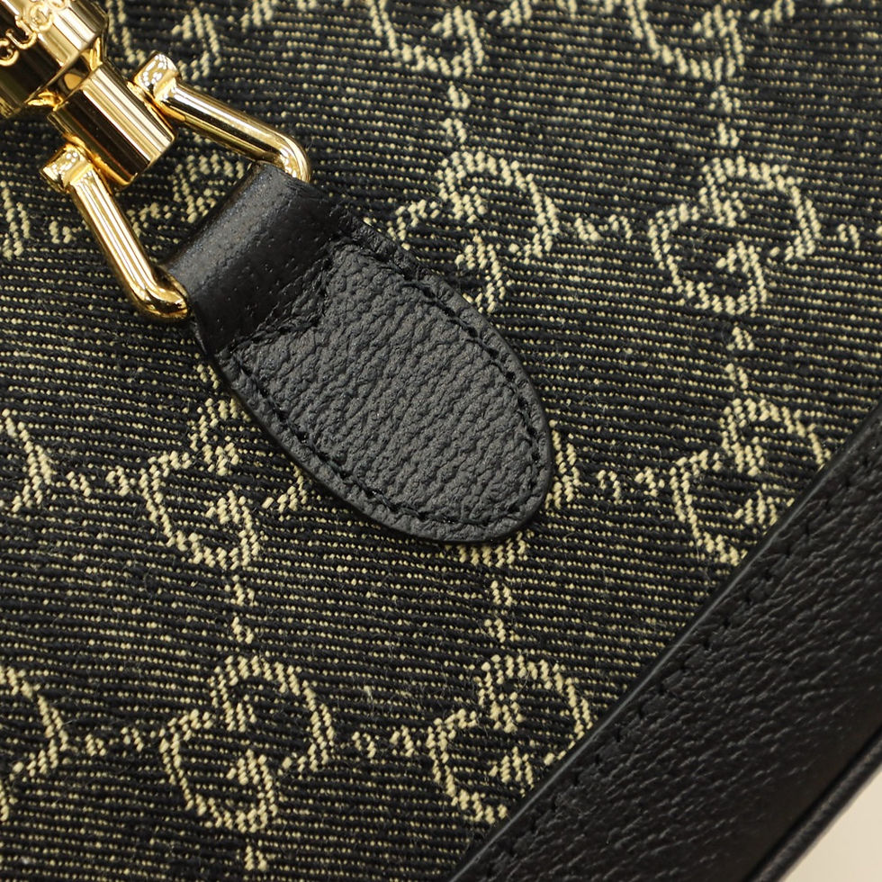 Thumbnail: Gucci Replica Jackie 1961 Denim Bag – Fake Gucci Knock Off Underarm Retro