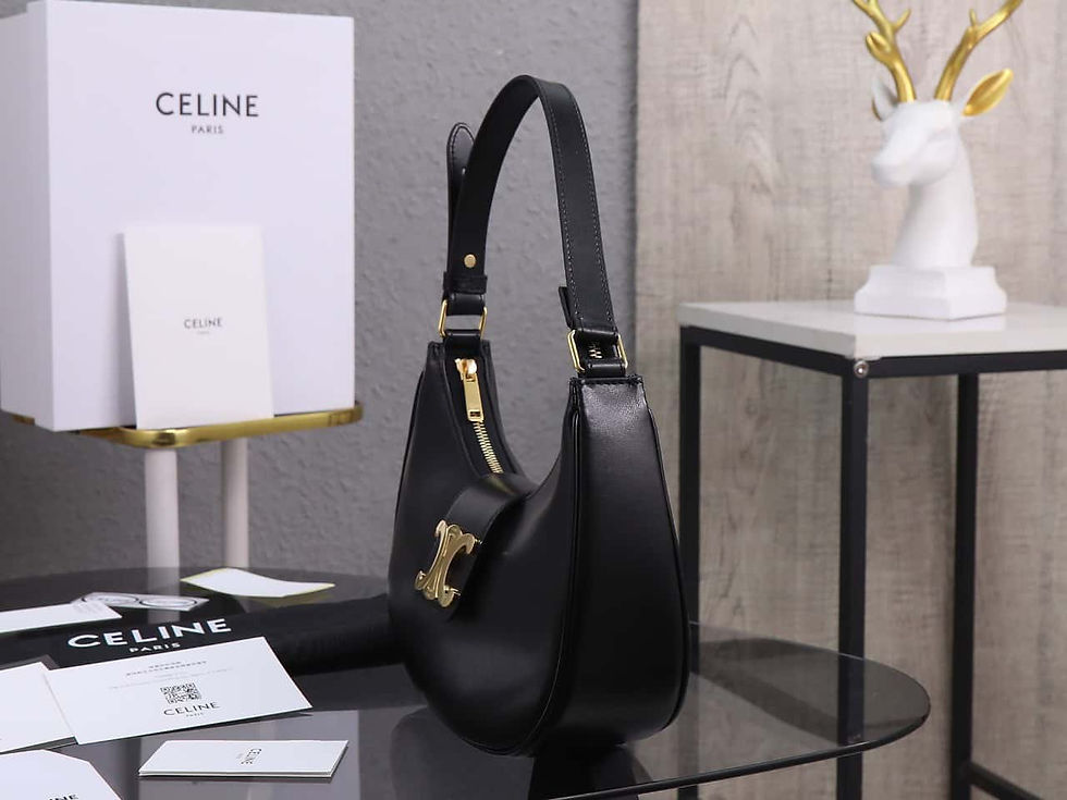 Celine Ava Bag | Triomphe Logo Print Cowhide Celine Dupe Handbag