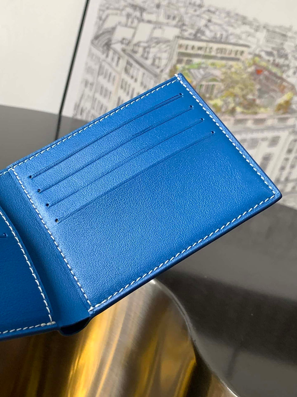 Thumbnail: elegant raffia clutch with card pockets – GOY27