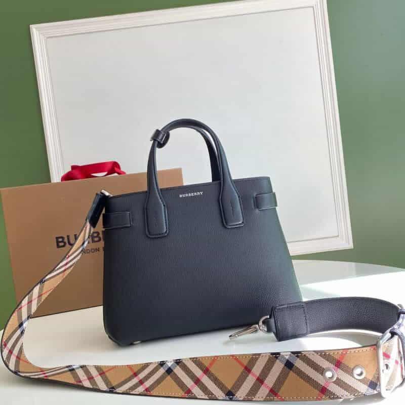 Thumbnail: grained cowhide vintage plaid Banner handbag – BUR119