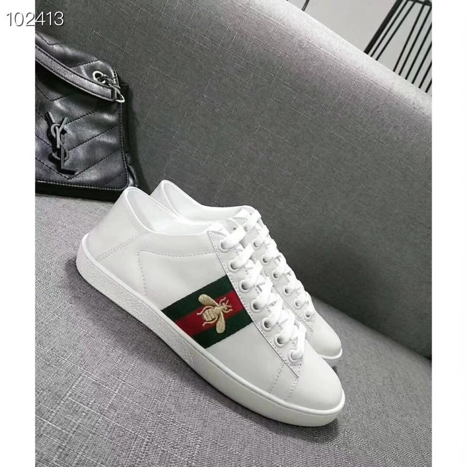 GUCCI BEE PREMIUM QUALITY WHITE SNEAKER WOMEN�S CASUAL SHOES