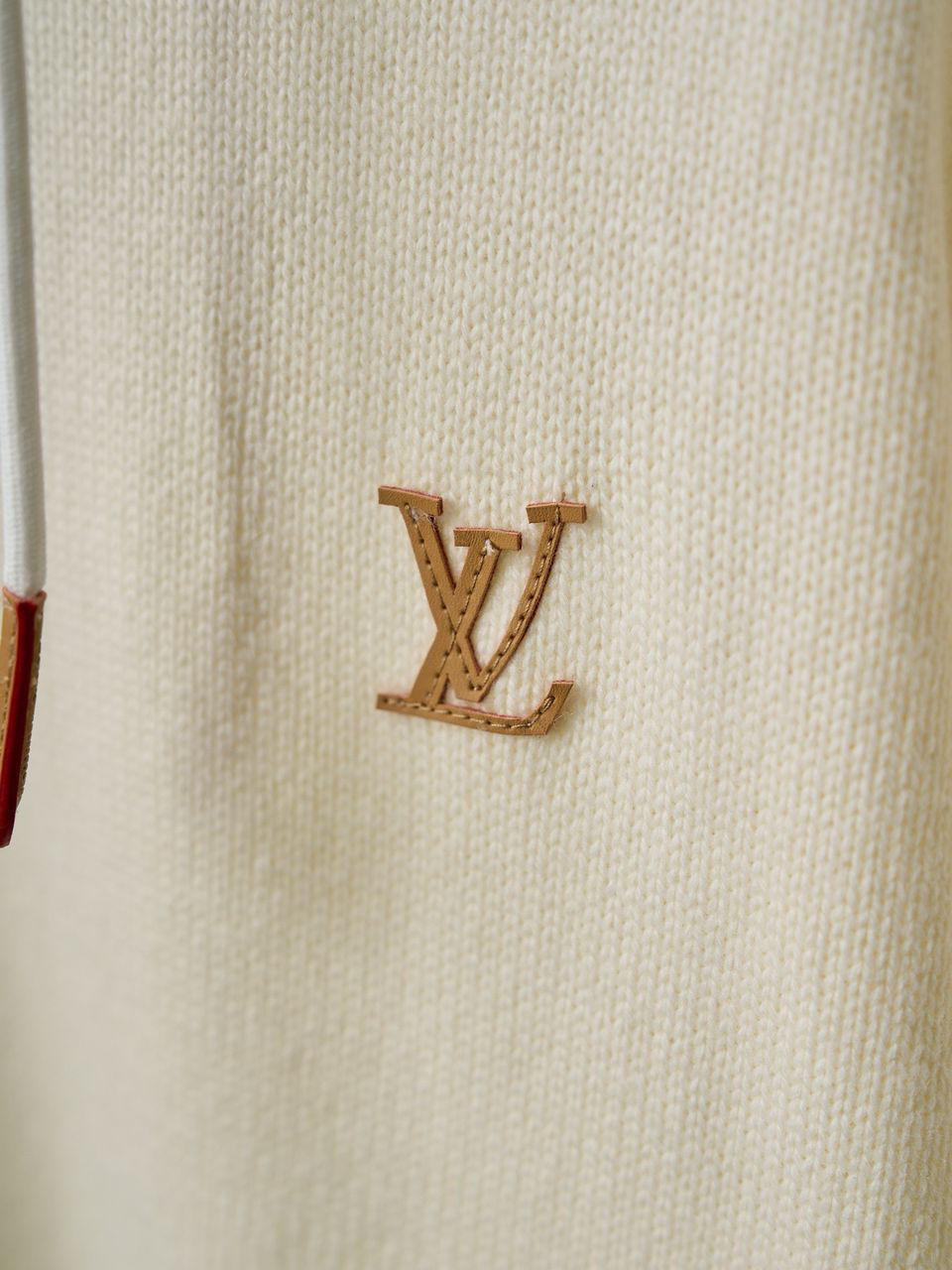 Thumbnail: Designer Monogram Sweater Knitted Hooded Jacket