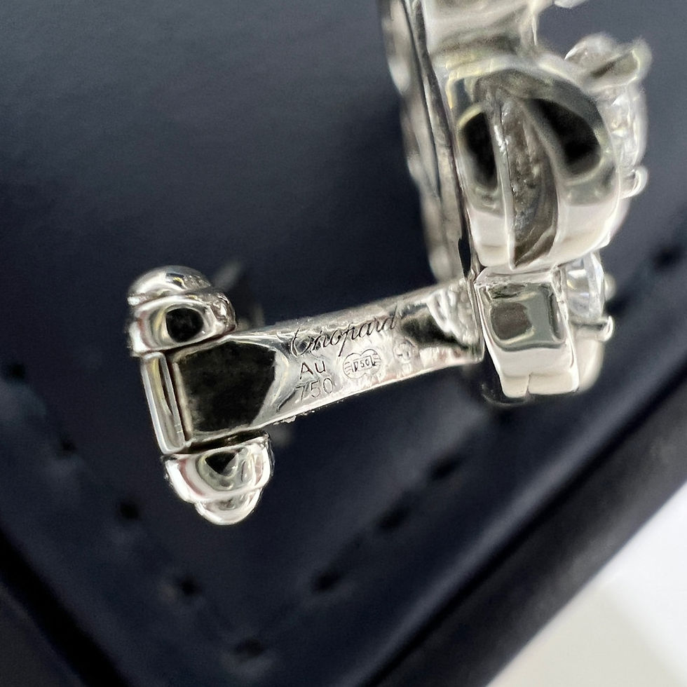 Thumbnail: Chopard PRECIOUS LACE VAGUE Lace Lace Necklace Earlap