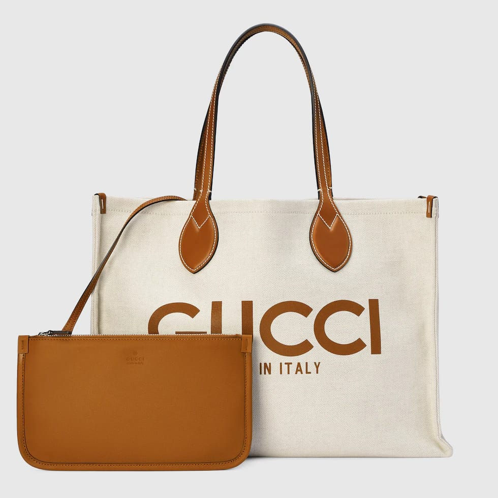 Thumbnail: Large Tote Bag with Signature Print – GUC42