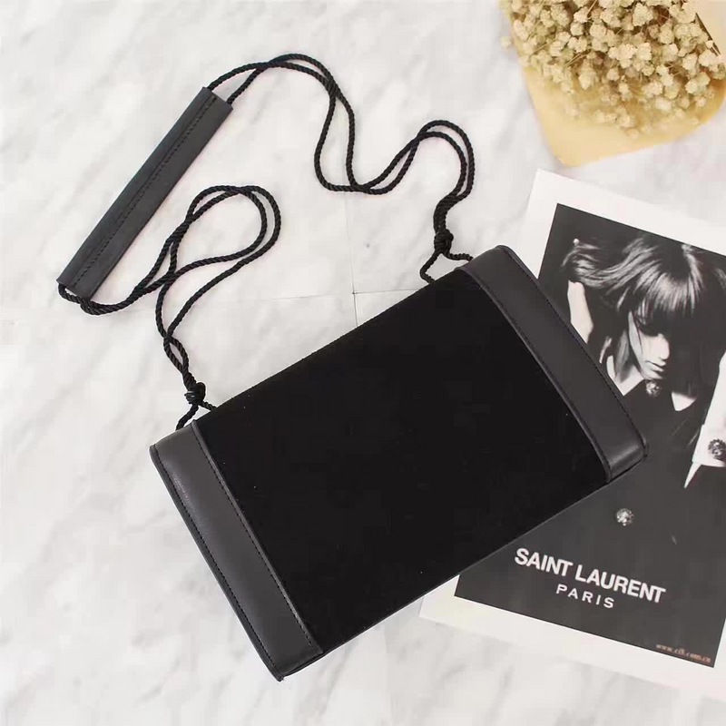 Thumbnail: textured leather crossbody bag with magnetic flap – SLY101