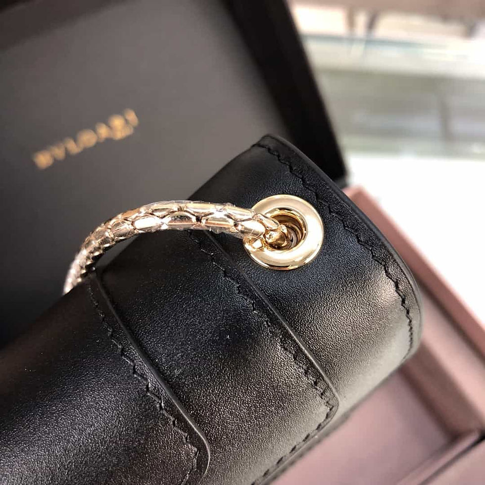 Thumbnail: Chic Leather Bag With Chain Strap, Metal Buc - BVL204