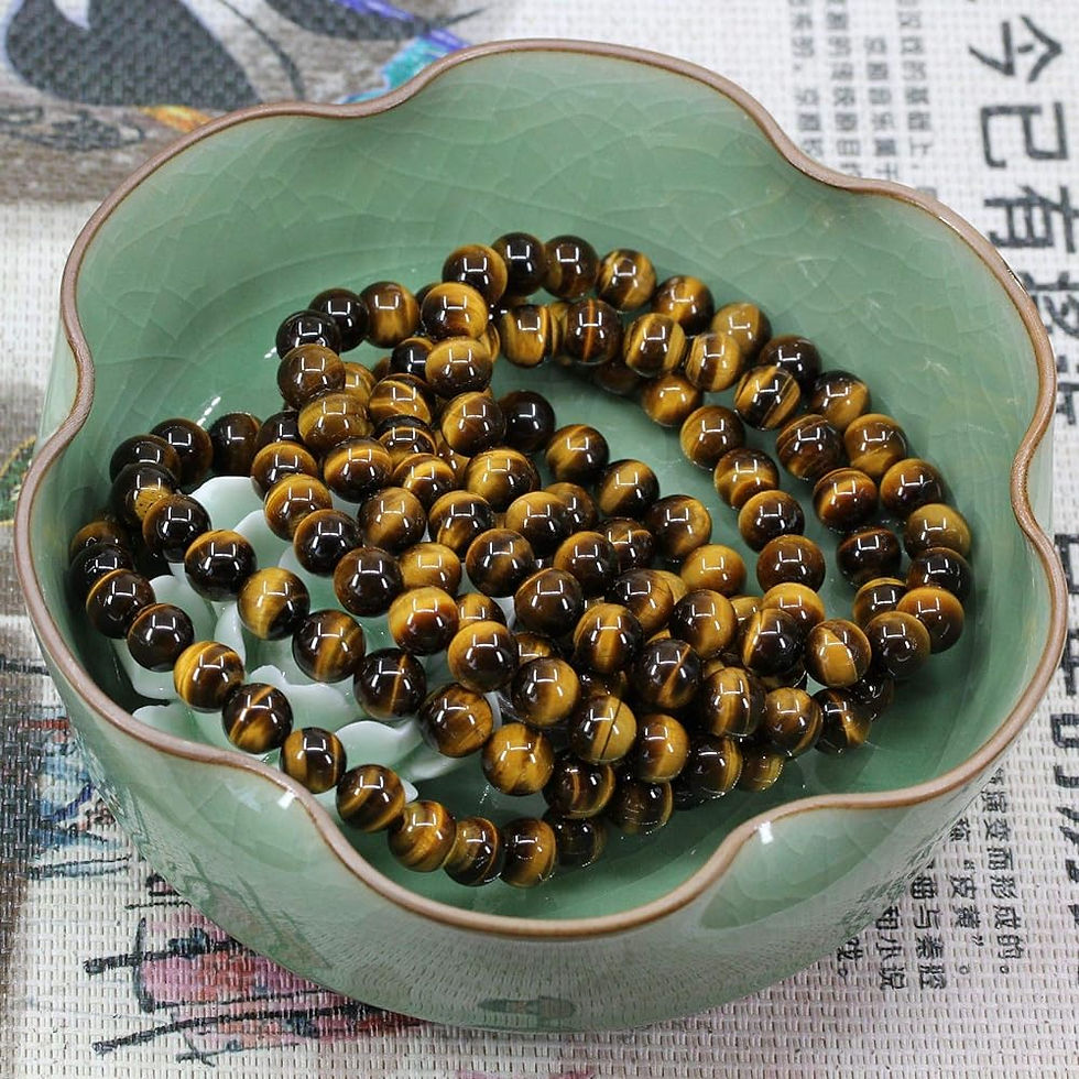 Thumbnail: Tiger Eye Bracelet,Beaded Bracelet,8mm Tiger Eye Bead,Healing,Gemstone Bracelet
