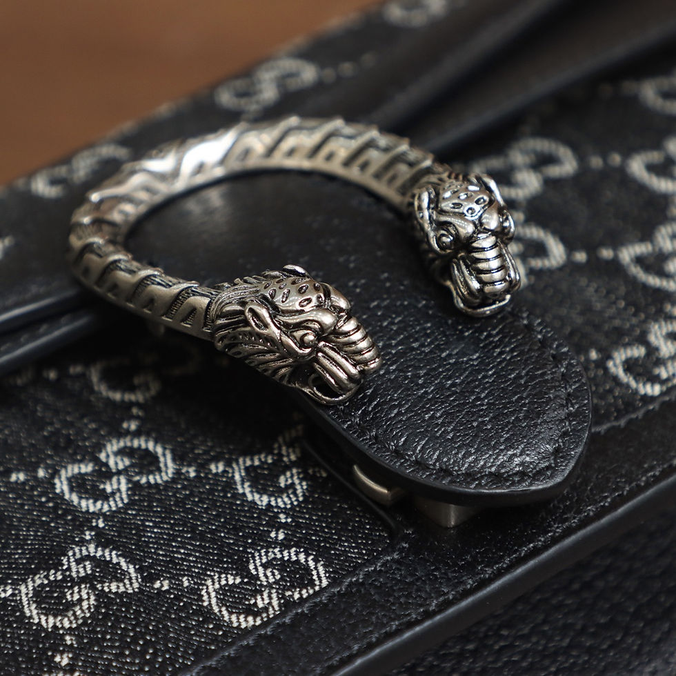 Thumbnail: Gucci Replica Dionysus Denim – Retro Black Fake Gucci Knock Off Bag