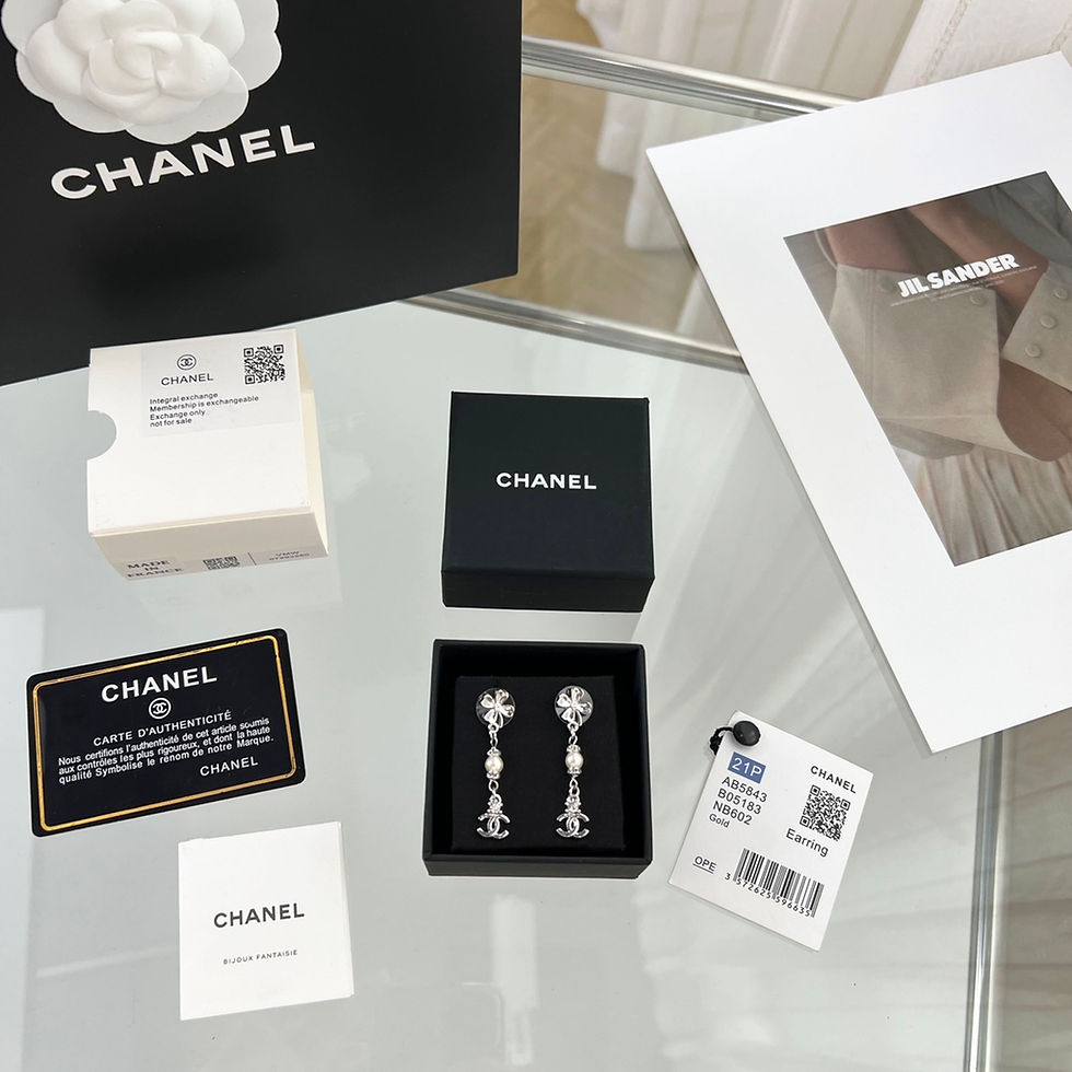 Thumbnail: Chanel double c stud earrings | Fashion Haven