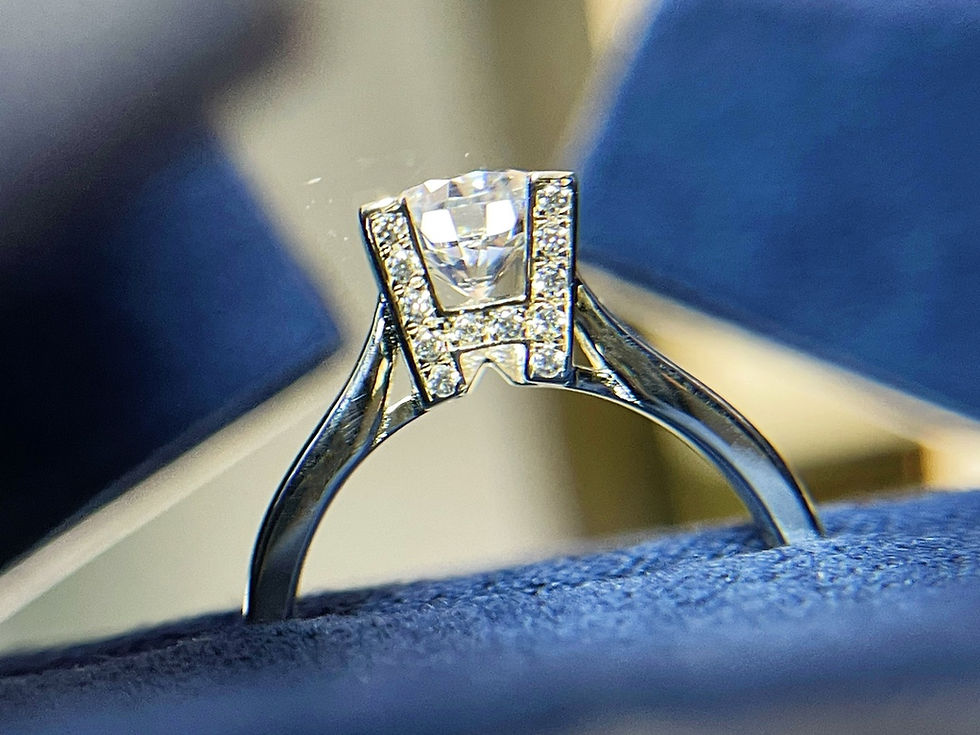 Thumbnail: HW Harry Winston Full of Diamond W Diamond Ring