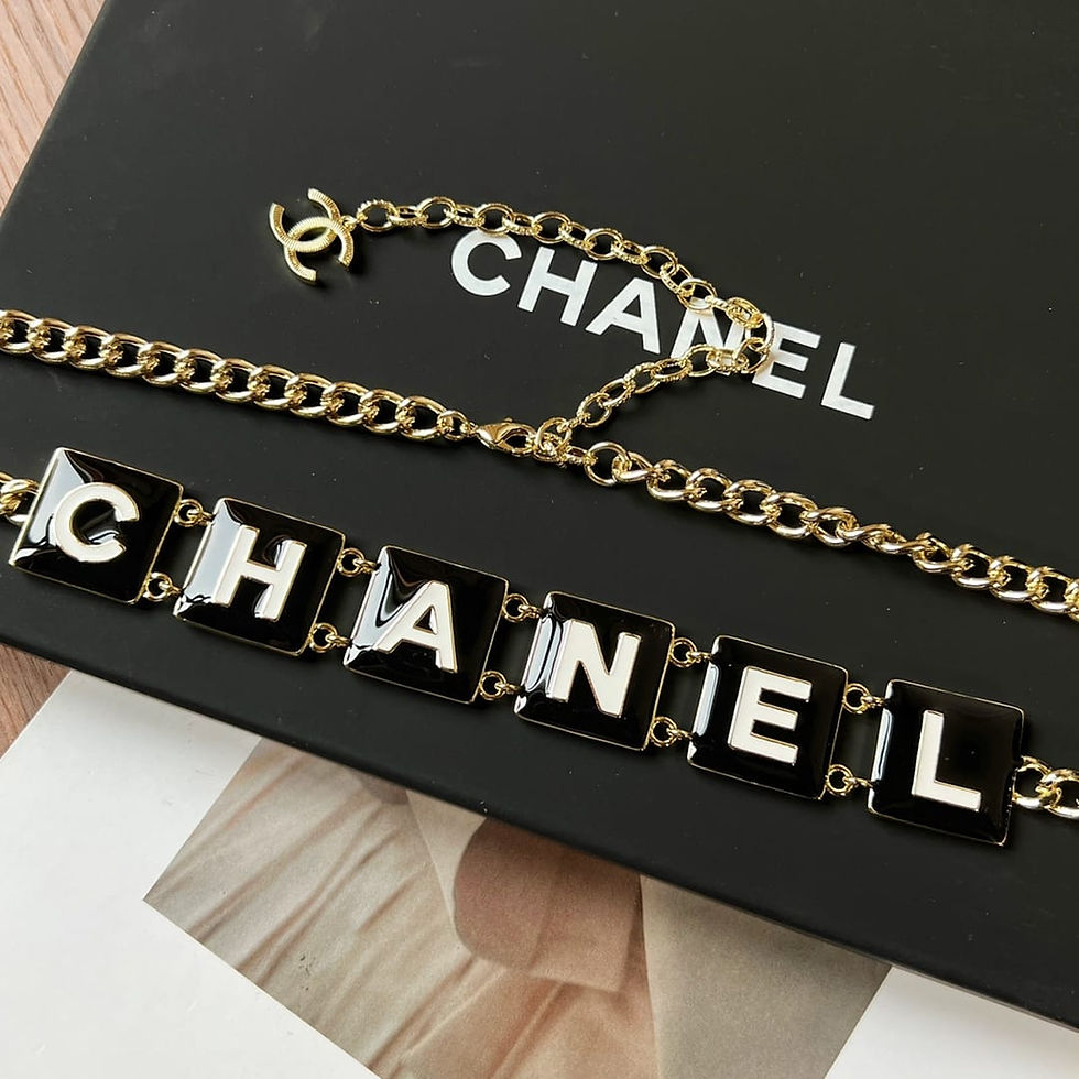 Thumbnail: square letter waist chain belt – CHL223