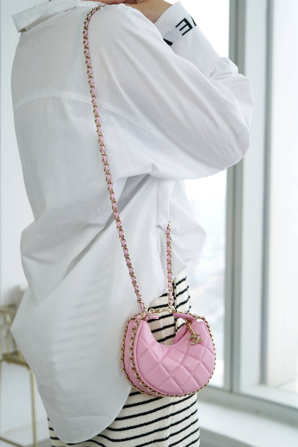 Thumbnail: 23p small moon bag pink – CHL126
