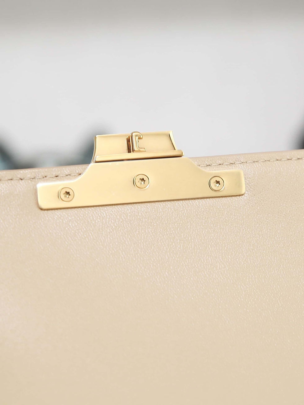 Thumbnail: Celine Teen Triomphe Calfskin Bag Dupe | Small Leather Celine Bag Dupe