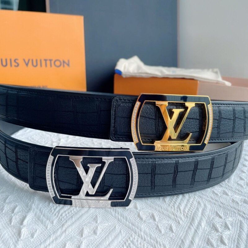 Steel Resin Process Inlaid Zircon Scarce Deer Leather Men'S Belt 4 – LUV709