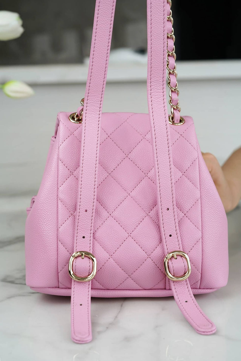 Thumbnail: 23p new shoulder cowhide mini pink – CHL137
