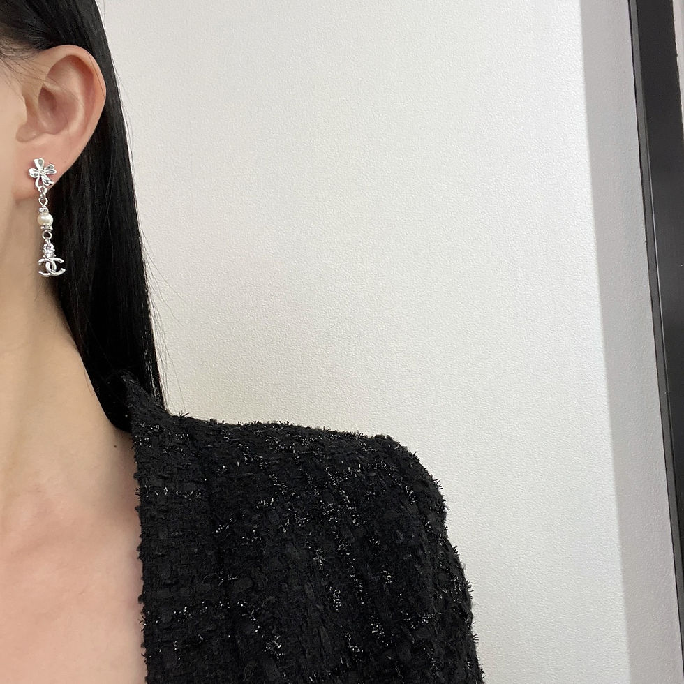 Thumbnail: Chanel double c stud earrings | Fashion Haven