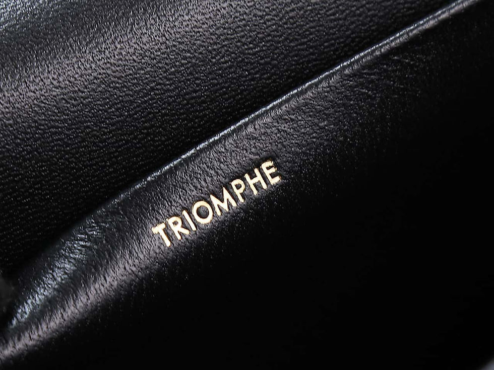 Thumbnail: Cuir Triomphe Chain Bag – Logo Leather – CEL272