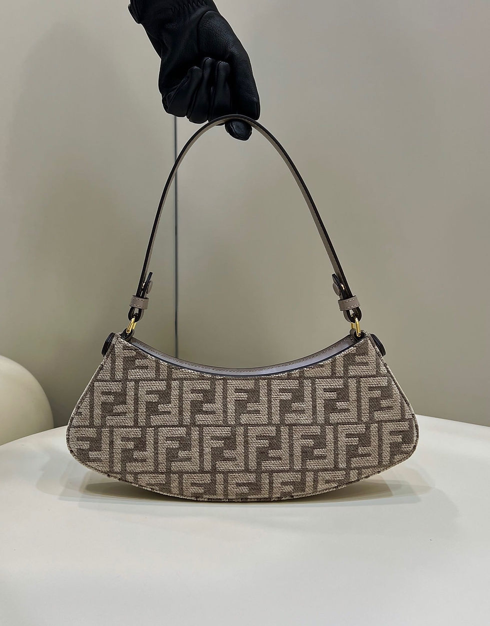 Thumbnail: leather, chain strap clutch designed for – FND32