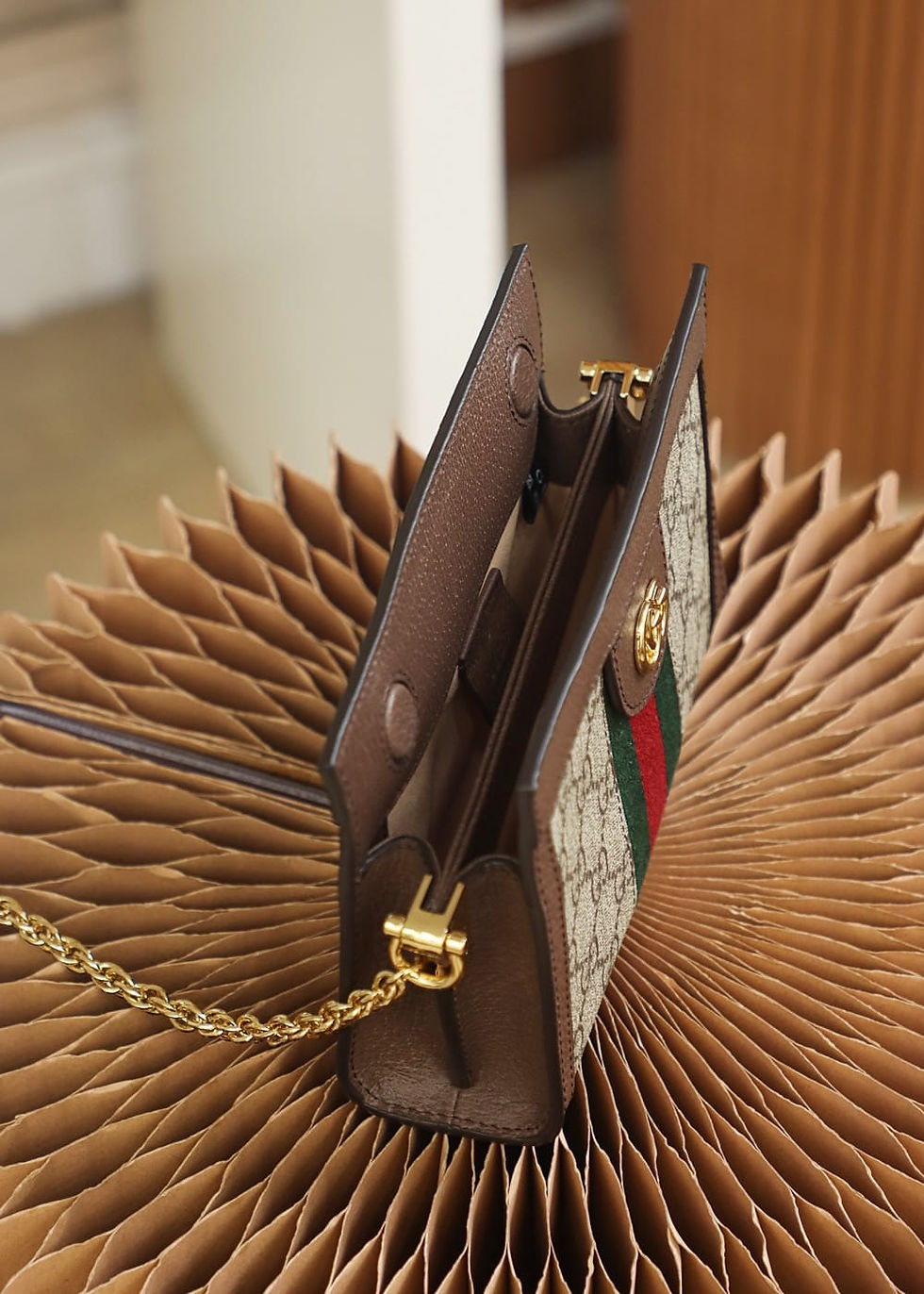 Thumbnail: Gucci Replica Ophidia Bag – Iconic Web Strap Fake Gucci Knock Off