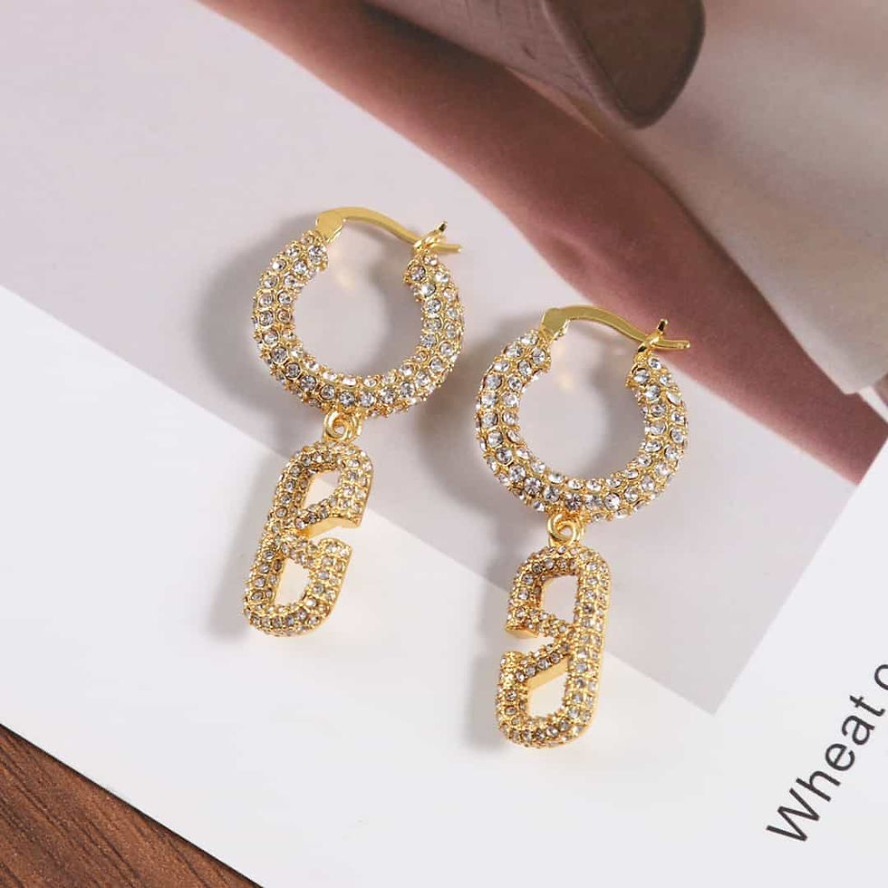 Thumbnail: Valentino full of diamond earrings