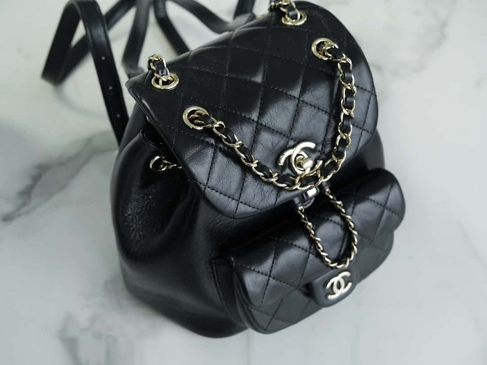 Thumbnail: oil wax cowhide 22c duma backpack black – CHL192