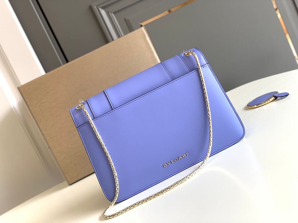 Thumbnail: Leather bag with chain strap.. – BVL55