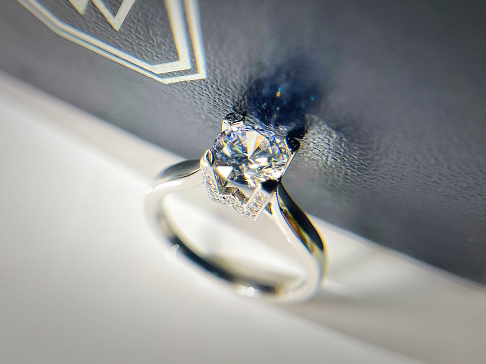 Thumbnail: HW Harry Winston Full of Diamond W Diamond Ring